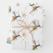 ドラゴンフライフェアリークリスマスギフトラッピング紙 ラッピングペーパーシート (インサイチュ)