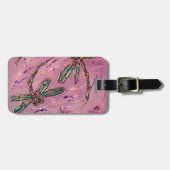 ドラゴンフライフライトピンクフィズラゲッジラベルカスタム ラゲッジタグ (正面横)