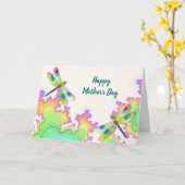 ドラゴンフライフラクタンズマザーズデイカード カード (黄色い花)