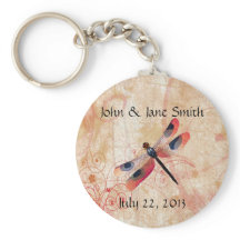 ドラゴンフライフローリッシュ結婚式の引き出物キーチェーン