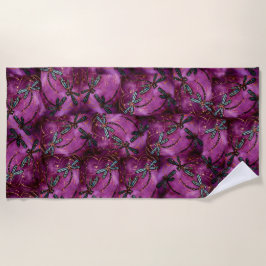 ドラゴンフライブルゴーニュフリットビーチタオル ビーチタオル