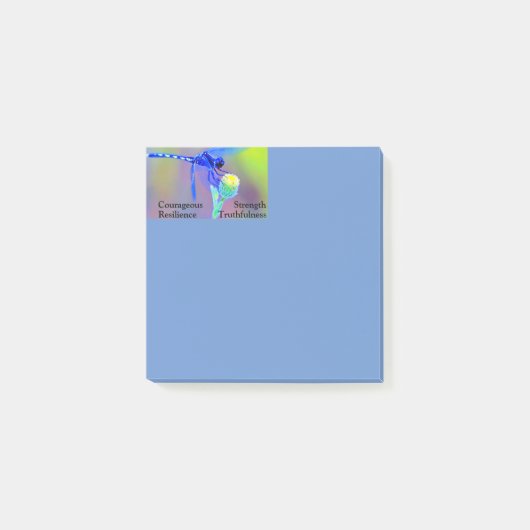 ドラゴンフライブルーススピリットの特徴3 x 3 ポストイット (正面)