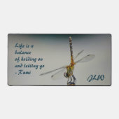 ドラゴンフライライフはバランス引用文写真 デスクマット (正面)