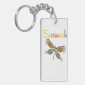 ドラゴンフライラバースクエアキーチェーン キーホルダー (正面左)