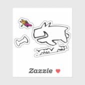 ドラゴンフライランドードル付きドギー シール (シート)