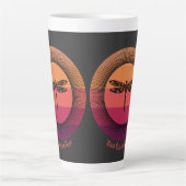 ドラゴンフライレトロサンセット名 カフェラテマグ (正面)