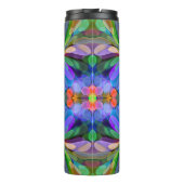 ドラゴンフライワイルドフラワーガーデン抽象芸術フローラ タンブラー (裏面)