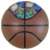 ドラゴンフライワイルドフラワーガーデン抽象芸術フローラ バスケットボール (右)
