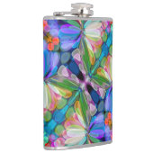 ドラゴンフライワイルドフラワーガーデン抽象芸術フローラ フラスク (右)