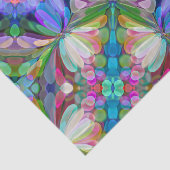 ドラゴンフライワイルドフラワーガーデン抽象芸術フローラ 薄葉紙 (詳細)