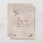 ドラゴンフライヴィンテージドラゴンフライシック日付を保存 案内ポストカード (正面/裏面)