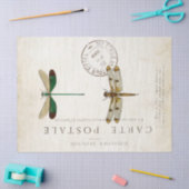 ドラゴンフライヴィンテージフランスのカルテアフターデクページ 薄葉紙 (クラフト)