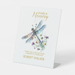 ドラゴンフライ共有メモリ葬儀サイン 台座サイン