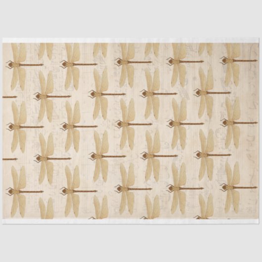 ドラゴンフライ家具デコペ紙 薄葉紙 (正面)