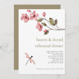 ドラゴンフライ山花結婚のリハーサルディナー 招待状