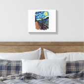 ドラゴンフライ愛好家ドラゴン芸術的フライ キャンバスプリント (インサイチュ (寝室))