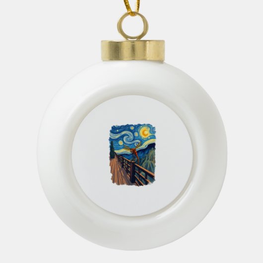 ドラゴンフライ愛好家ドラゴン芸術的フライ セラミックボールオーナメント (正面)