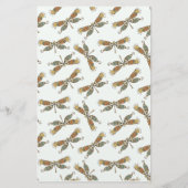 ドラゴンフライ手作り石鹸製品再生紙 便箋 (裏面)