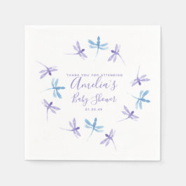 ドラゴンフライ手色彩の鮮やか赤ちゃんシャワー スタンダードカクテルナプキン