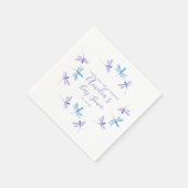 ドラゴンフライ手色彩の鮮やか赤ちゃんシャワー スタンダードカクテルナプキン (角)