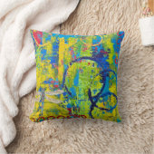 ドラゴンフライ抽象芸術芸術枕 クッション (ブランケット)