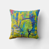 ドラゴンフライ抽象芸術芸術枕 クッション (裏面)