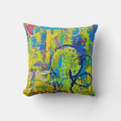 ドラゴンフライ抽象芸術芸術枕 クッション (正面)