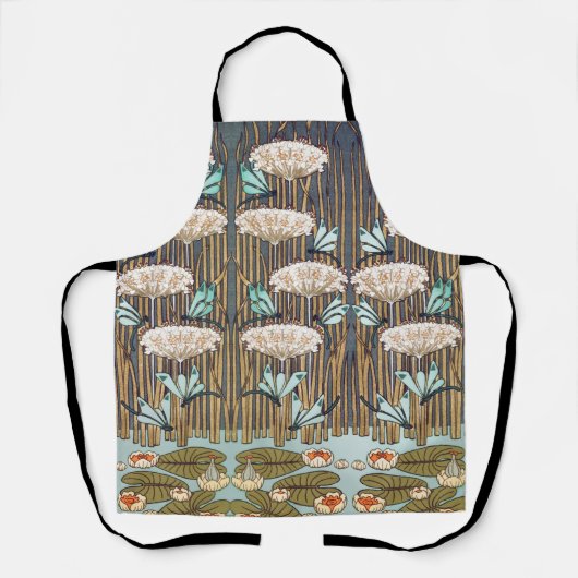 ドラゴンフライ睡蓮マーシュアールヌーボー エプロン (正面)