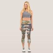 ドラゴンフライ睡蓮マーシュアールヌーボー カプリレギンス (正面)