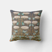 ドラゴンフライ睡蓮マーシュアールヌーボー クッション (裏面)