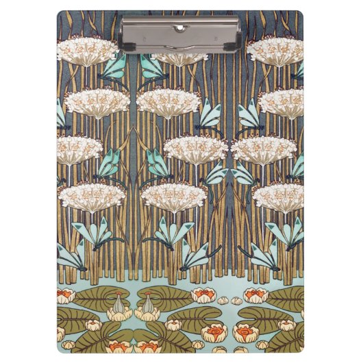 ドラゴンフライ睡蓮マーシュアールヌーボー クリップボード (正面)