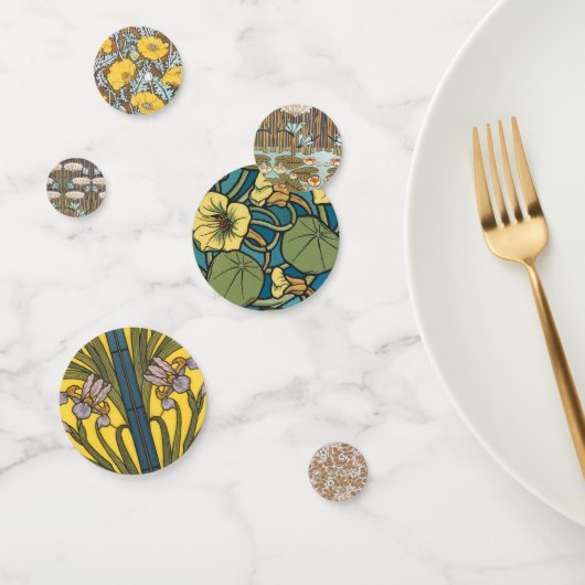 ドラゴンフライ睡蓮マーシュアールヌーボー コンフェッティ (グループ)