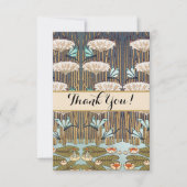 ドラゴンフライ睡蓮マーシュアールヌーボー サンキューカード (正面)