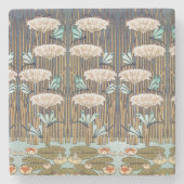 ドラゴンフライ睡蓮マーシュアールヌーボー ストーンコースター (正面)