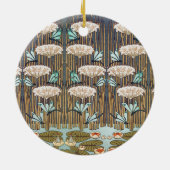 ドラゴンフライ睡蓮マーシュアールヌーボー セラミックオーナメント (裏面)