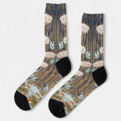 ドラゴンフライ睡蓮マーシュアールヌーボー ソックス (左)