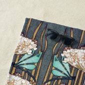 ドラゴンフライ睡蓮マーシュアールヌーボー ビーチタオル (インサイチュ)