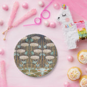 ドラゴンフライ睡蓮マーシュアールヌーボー ペーパープレート (パーティー)