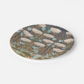 ドラゴンフライ睡蓮マーシュアールヌーボー ペーパープレート (アングル)