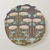 ドラゴンフライ睡蓮マーシュアールヌーボー ラウンドクッション (裏面)