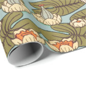 ドラゴンフライ睡蓮マーシュアールヌーボー ラッピングペーパー (ロールコーナー)