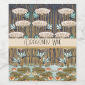 ドラゴンフライ睡蓮マーシュアールヌーボー ワインラベル (シングルラベル)