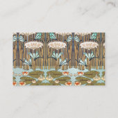 ドラゴンフライ睡蓮マーシュアールヌーボー 名刺 (裏面)