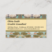 ドラゴンフライ睡蓮マーシュアールヌーボー 名刺 (正面)