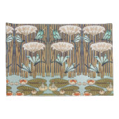 ドラゴンフライ睡蓮マーシュアールヌーボー 枕カバー (裏面-右)