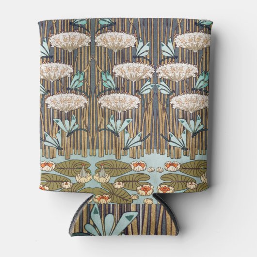 ドラゴンフライ睡蓮マーシュアールヌーボー 缶クーラー (正面)