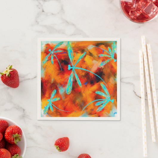 ドラゴンフライ砂漠フリット スタンダードカクテルナプキン (インサイチュ)