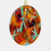 ドラゴンフライ砂漠フリット セラミックオーナメント (右)