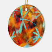 ドラゴンフライ砂漠フリット セラミックオーナメント (左)