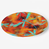 ドラゴンフライ砂漠フリット ペーパープレート (アングル)